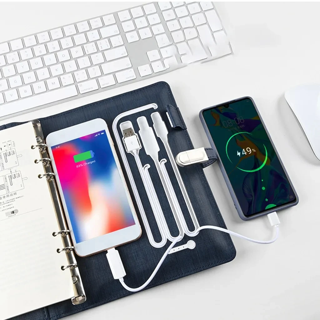Беспроводная зарядка блокнот для ноутбука 16 г Flash U диск USB 8000 мАч Power Bank