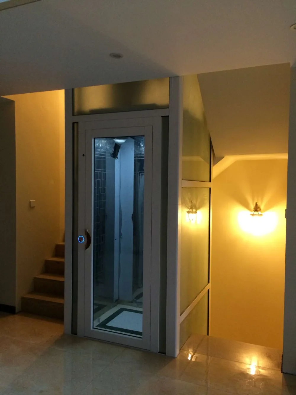 AC VVVF 4 Persons Elevator Home Lift Home Mini Lift