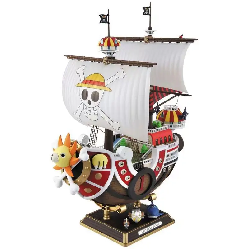 2022 New Arrivals One Pieced THOUSAND SUNNY Boat Going Merry Ship Cartoon Anime PVC Figure Toys