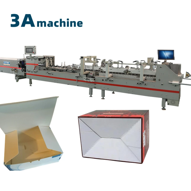 SHH+800AG-2 automatic bottom lock folder gluer with crash lock bottom gaotian folder gluer paper machine parts