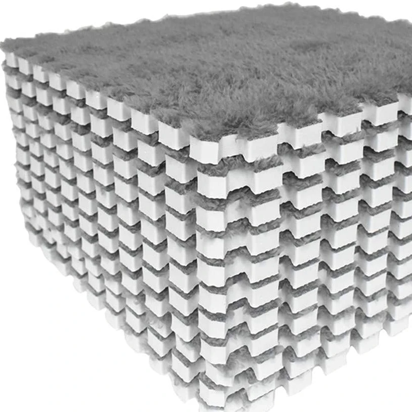 Custom Baby Room Kids Playground Living Room Soft Tatami Puzzle Floor Mat Plush Foam Carpet Tiles