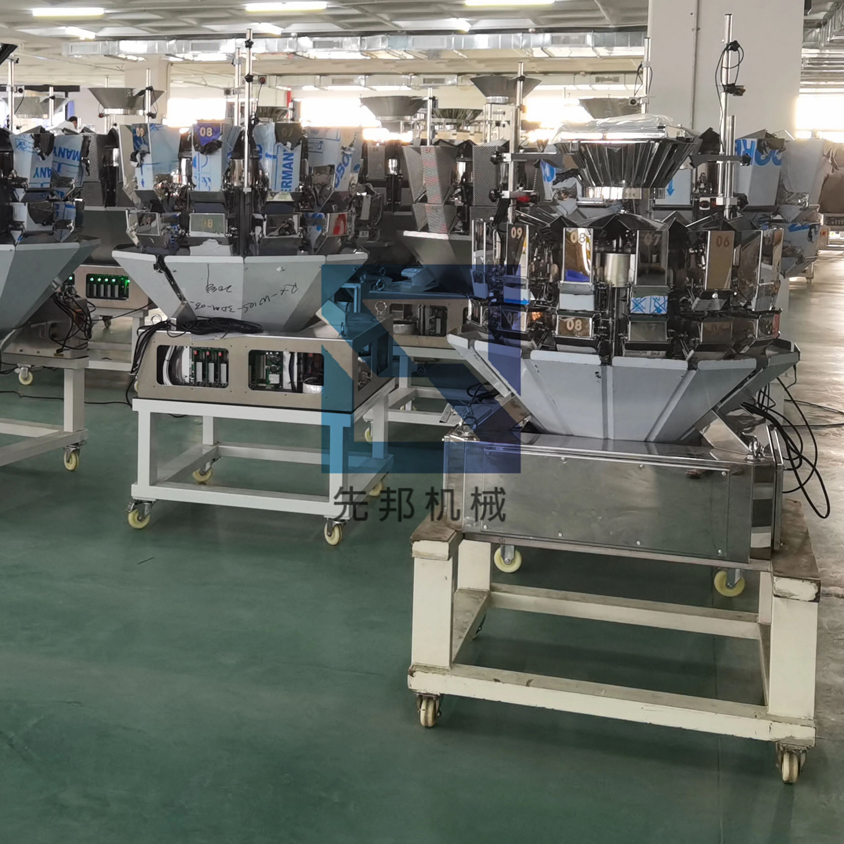 New Condition High 20/24 Head Digital Weigher Multihead Combination Dream Scales Chocolate Grain Food Processing Lines