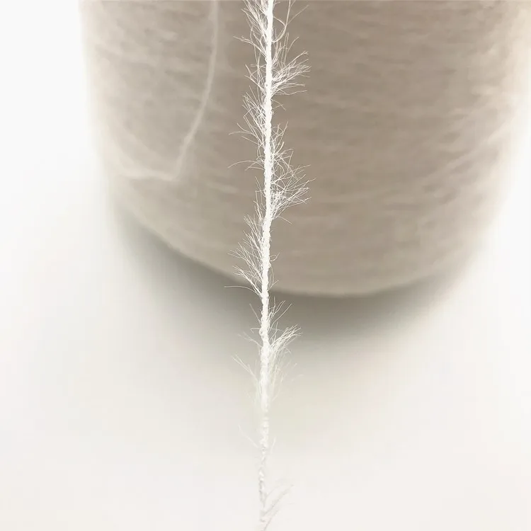100% polyester melange yarn 1/2.4nm chenille yarn nylon acrylic brush yarn