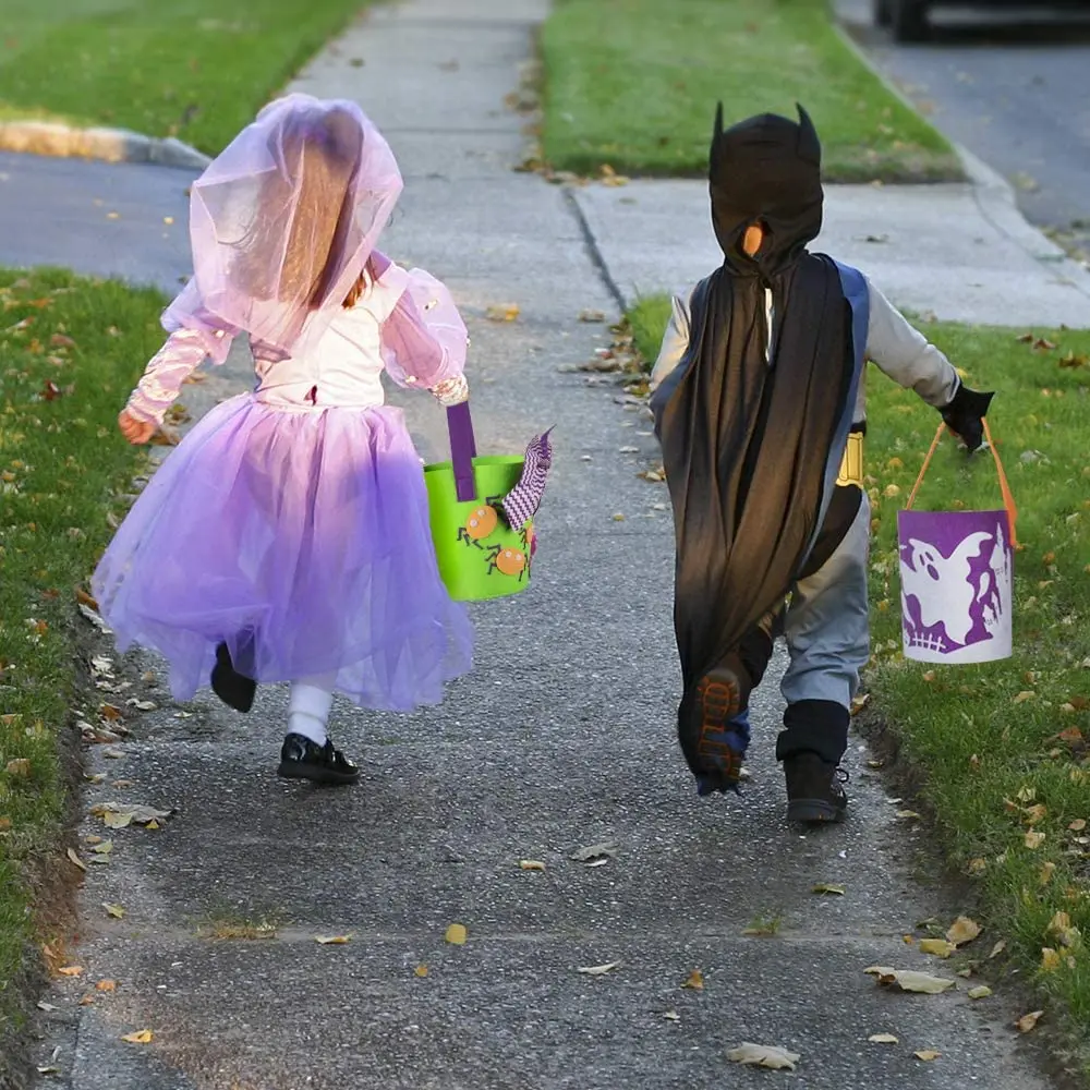Trick or Treat Bags Halloween Candy Buckets Baskets Totes Gift Bags for Kids