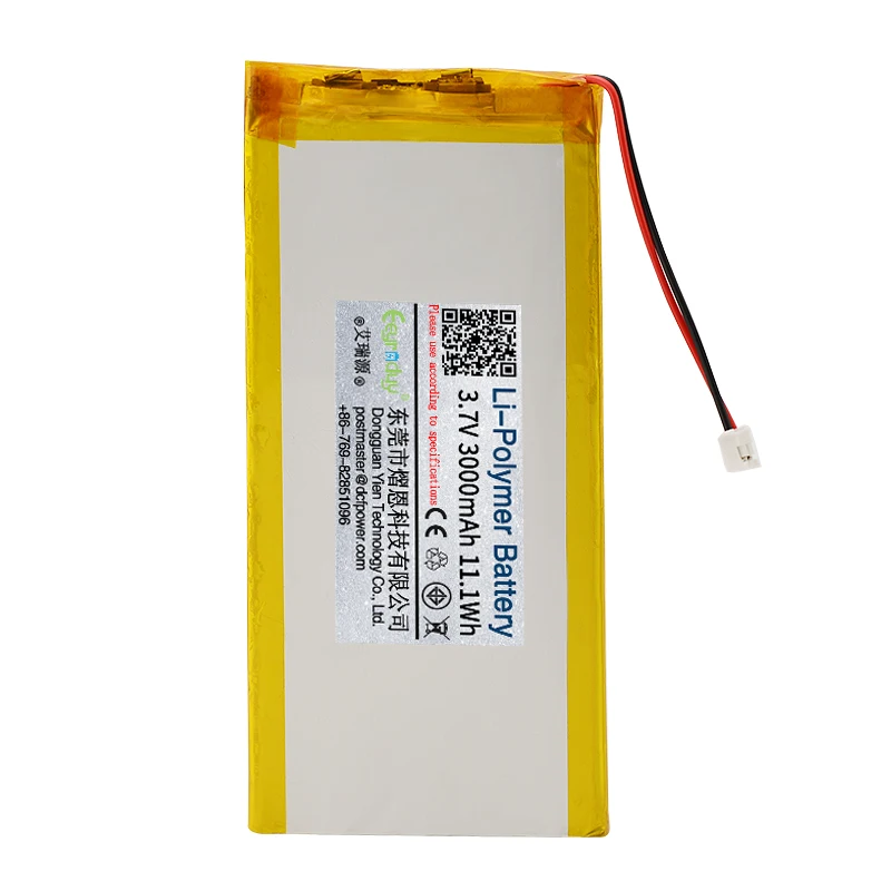 Customized 3.7V 1800mAh Li-ion Polymer Battery 704551 Cell Pouch Lithium Ion Battery