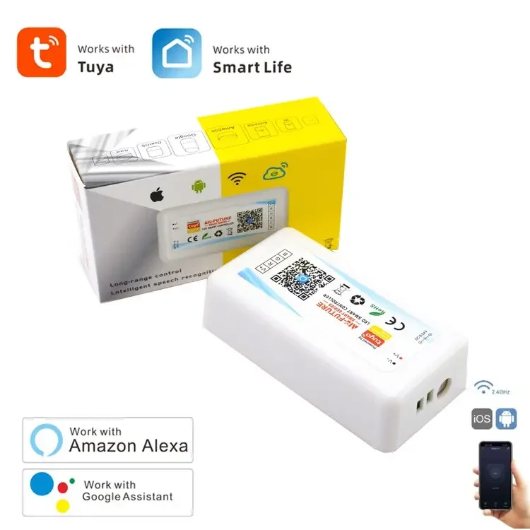 Factory direct sales Tuya LED 2.4G wireless RF remote controller 433Mhz RF frequency