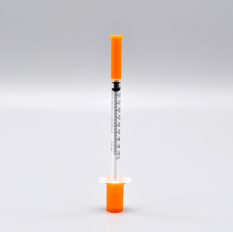 
Safety Wholesale Professional Disposable With Orange Caps U100 Insulin Syringe 31g 