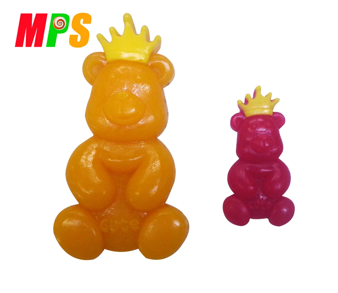 OEM Soft Sugar Free 90g Halal Giant Gummy Bears Fruity Flavor Multi-Color Gummy