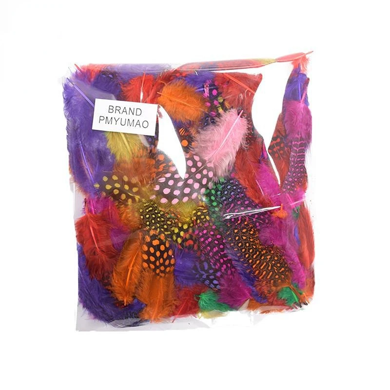 Manufacturers wholesale colour Pheasant feather natural color pearl chicken feather  pearl spotted feathers