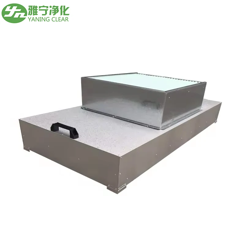 Extra Large Air FFU Fan Filter Unit Double Motor With Powder Coated Stainless Steel Air Cleaning Equipment