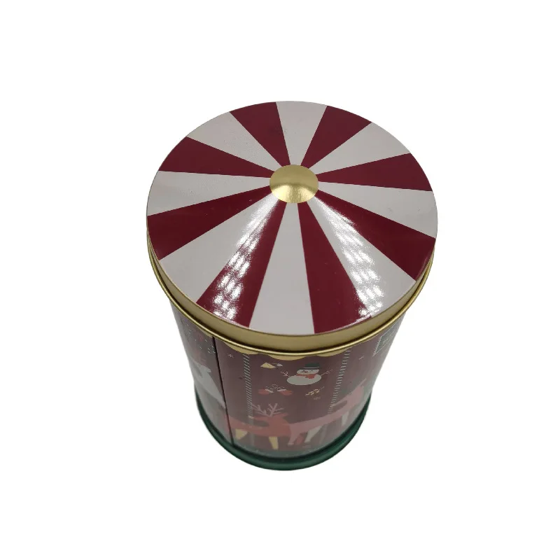 manufacturer Carousel cartoon music tin box Christmas gift Empty metal packaging horse mouth metal can