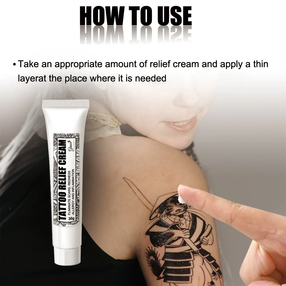 Custom Logo Relieves Pain Brightening Repairing Balm Ointment Tattoos Smoothing Healing Before Aftercare Tattoo Relief Cream