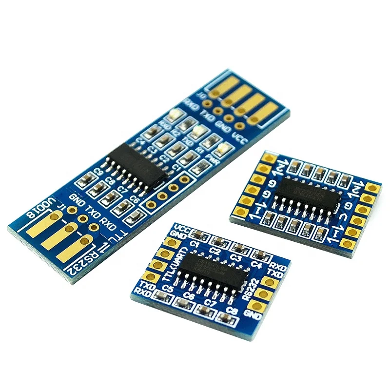 RS232 SP3232 TTL to RS232 Module RS232 to TTL Swipe Cable Serial Module Submerged Gold Board