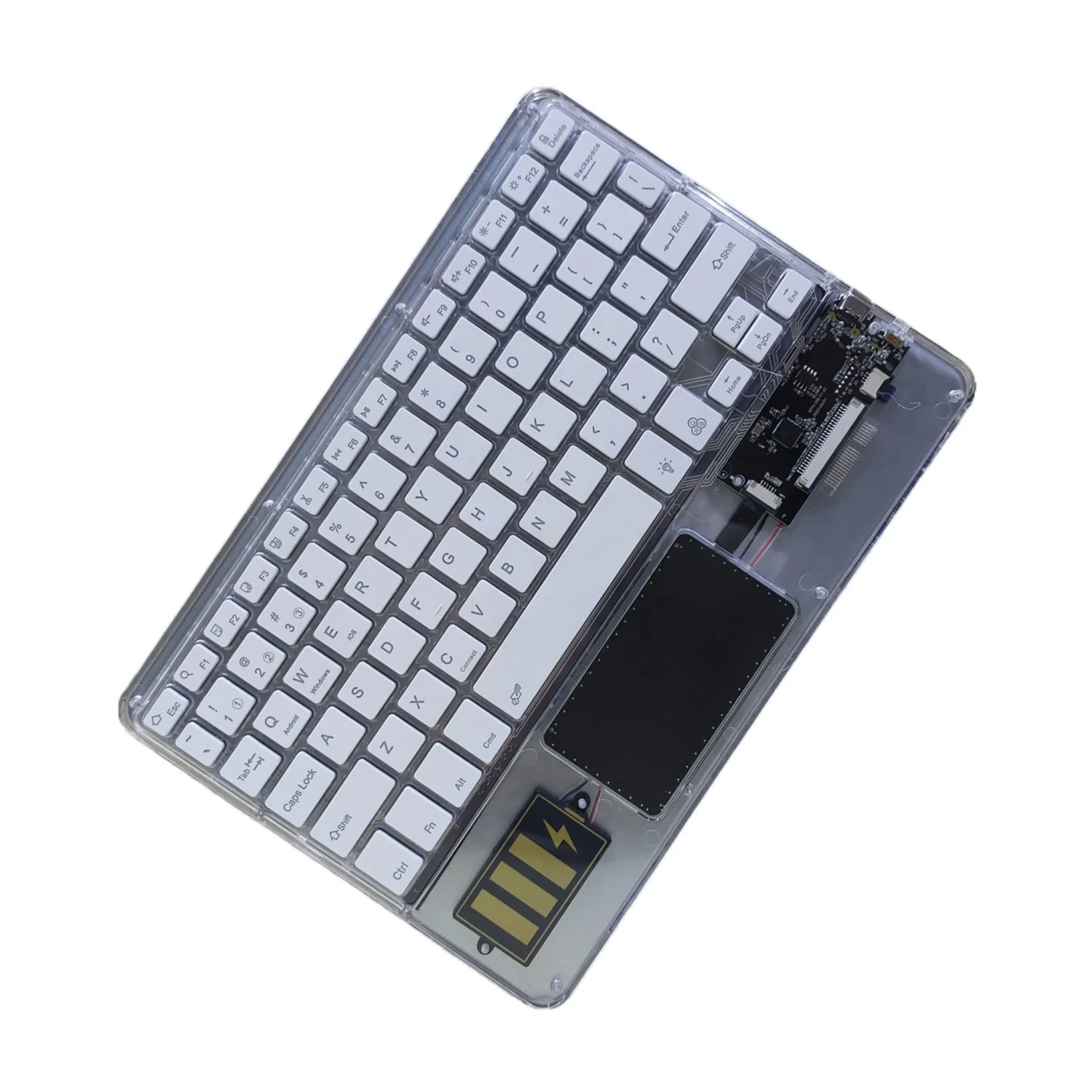 Mini Touchpad keyboard 7 colors RGB LED Backlit Laptop Wireless Bluetooths Keyboard For ipad Tablet Laptop