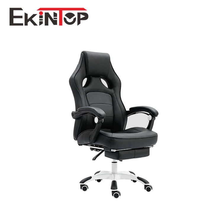 Ekintop 3d video race hydraulic pillow gaming massage computer lounge game chair leather office chair