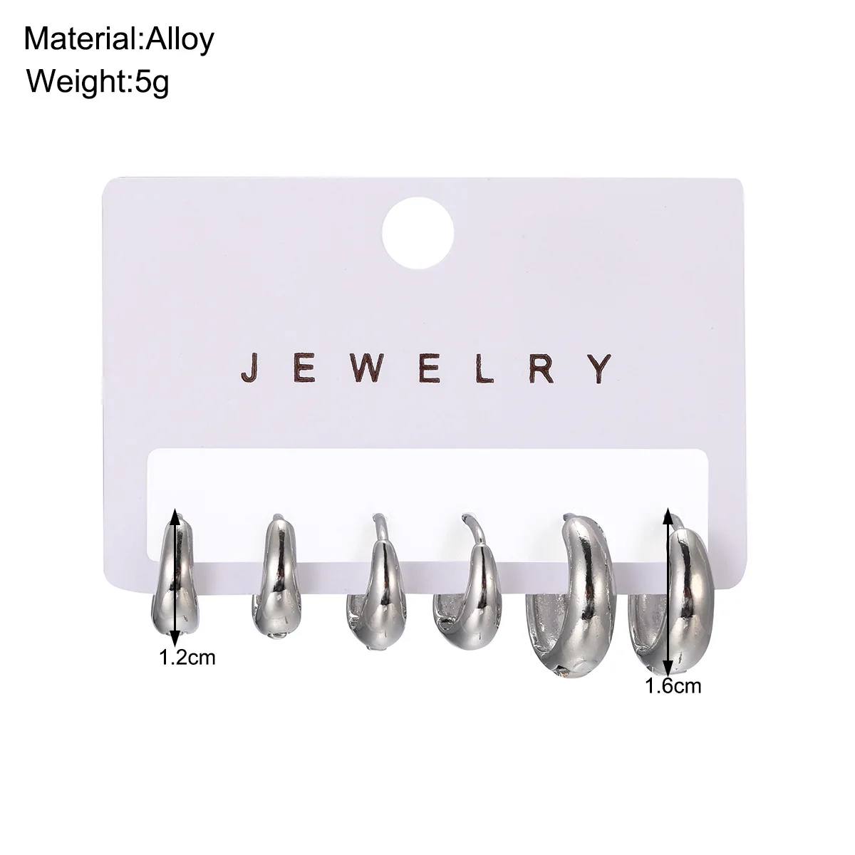 Fashion hoop earring set stud earrings online store 3 pair per set  wholesales N240971