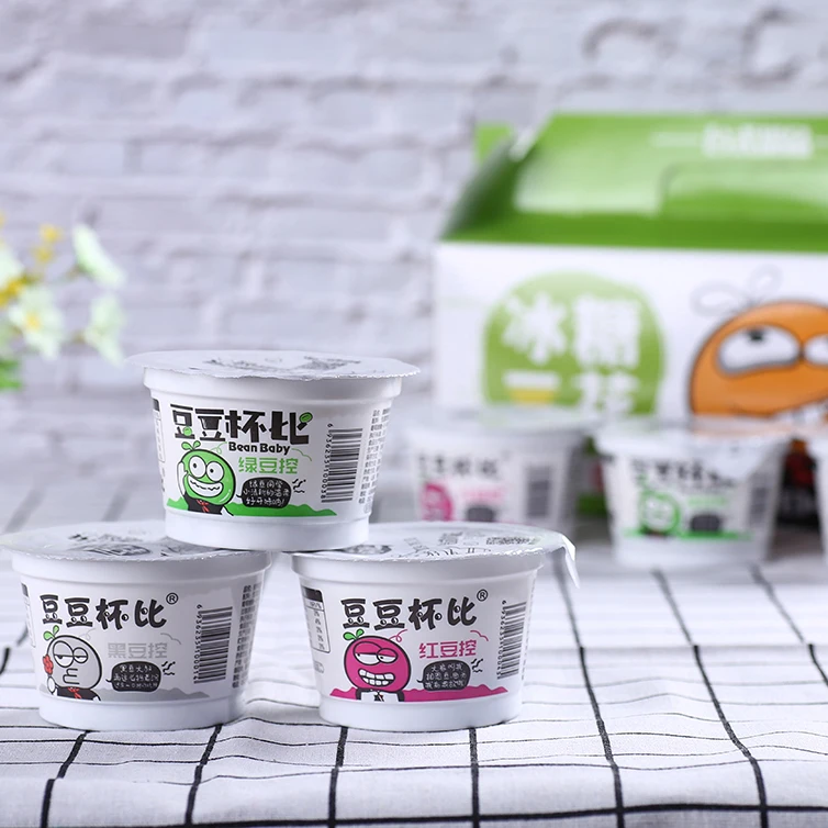 
High nutritional value tofu snacks healthy food black soya bean Tofu Pudding vegetarian food bean products 