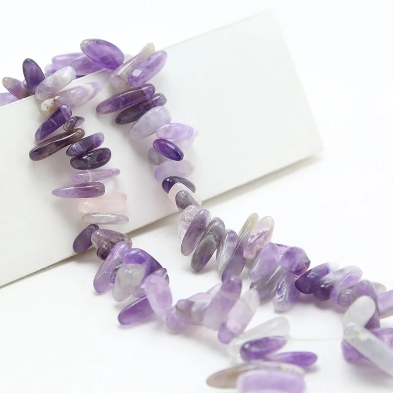 Natural Amethyst Spike Beads for gemstone jewelry