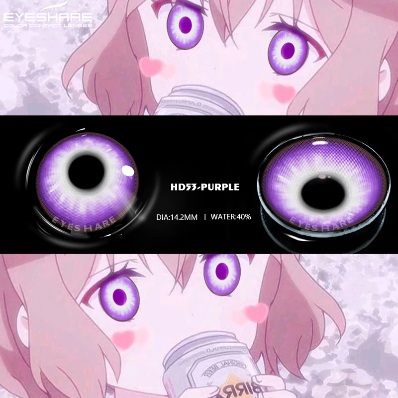 EYESHARE Comfortable Hidrocor Color Contacts Circle Color Eye Contact Lenses Wholesale Yearly Cosplay Colored Contact Lenses
