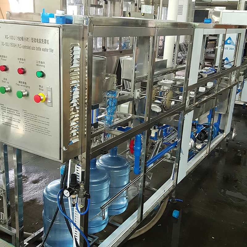 Complete Full Automatic 5 gallon water filling machine liquid filling machine production line for 10-20 litre
