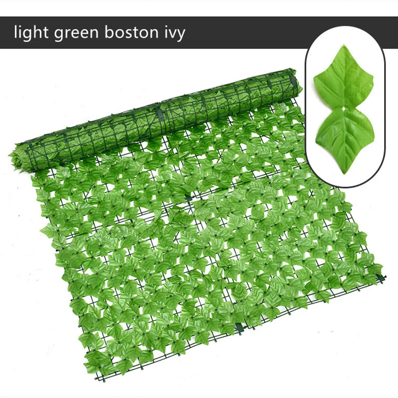 High Quality Hot Selling Artificial Hedges Faux Ivy Leaves Fence Decoration Artificial Grass Hanging Artificial Leaf Decoration