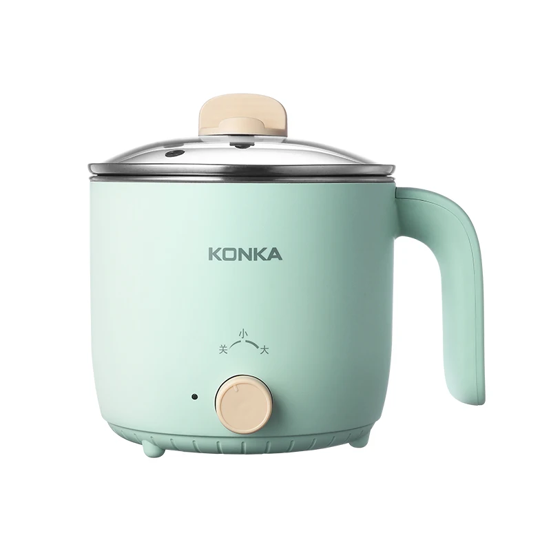 KONKA small hot electric multifunction cooker cooking electric mini hot pot 600W 1.5L for Student dormitory