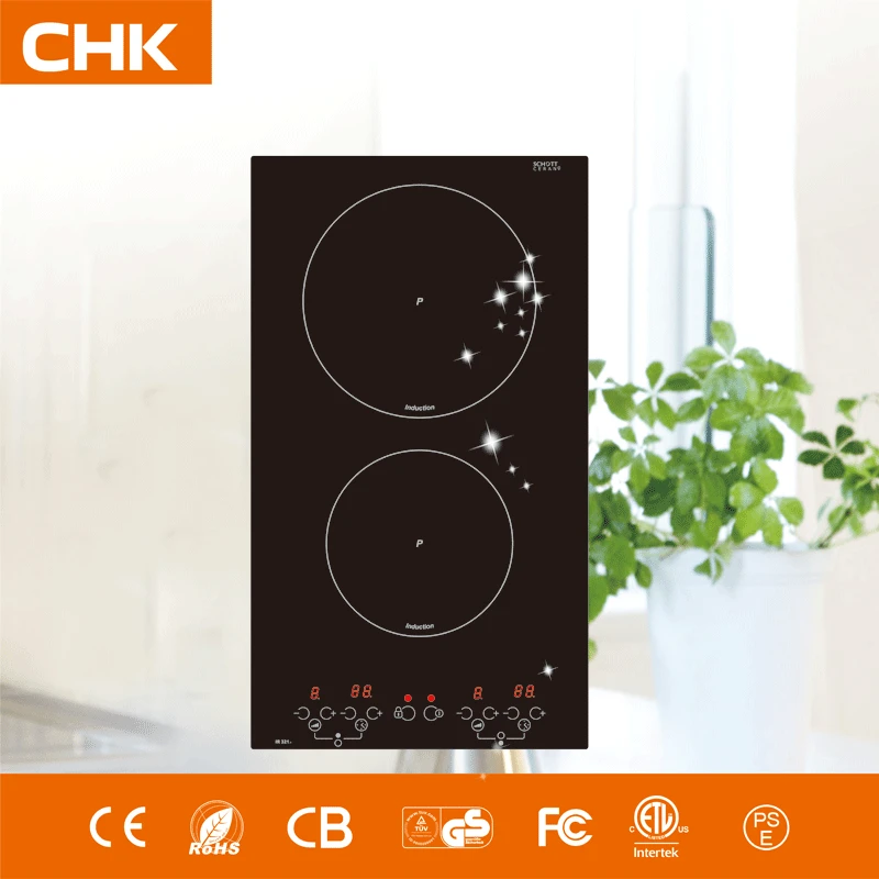 Wholesale Vertical Induction Hob Cooper Coil Two Burner Domino Induction Hob 3000W