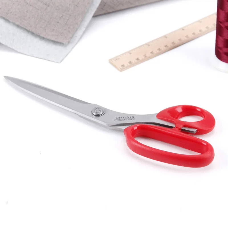 Professional 9.5 Inch ABS Grip Stainless Steel Fabric Sewing Scissors Household Cutting Scissors For Tailoring