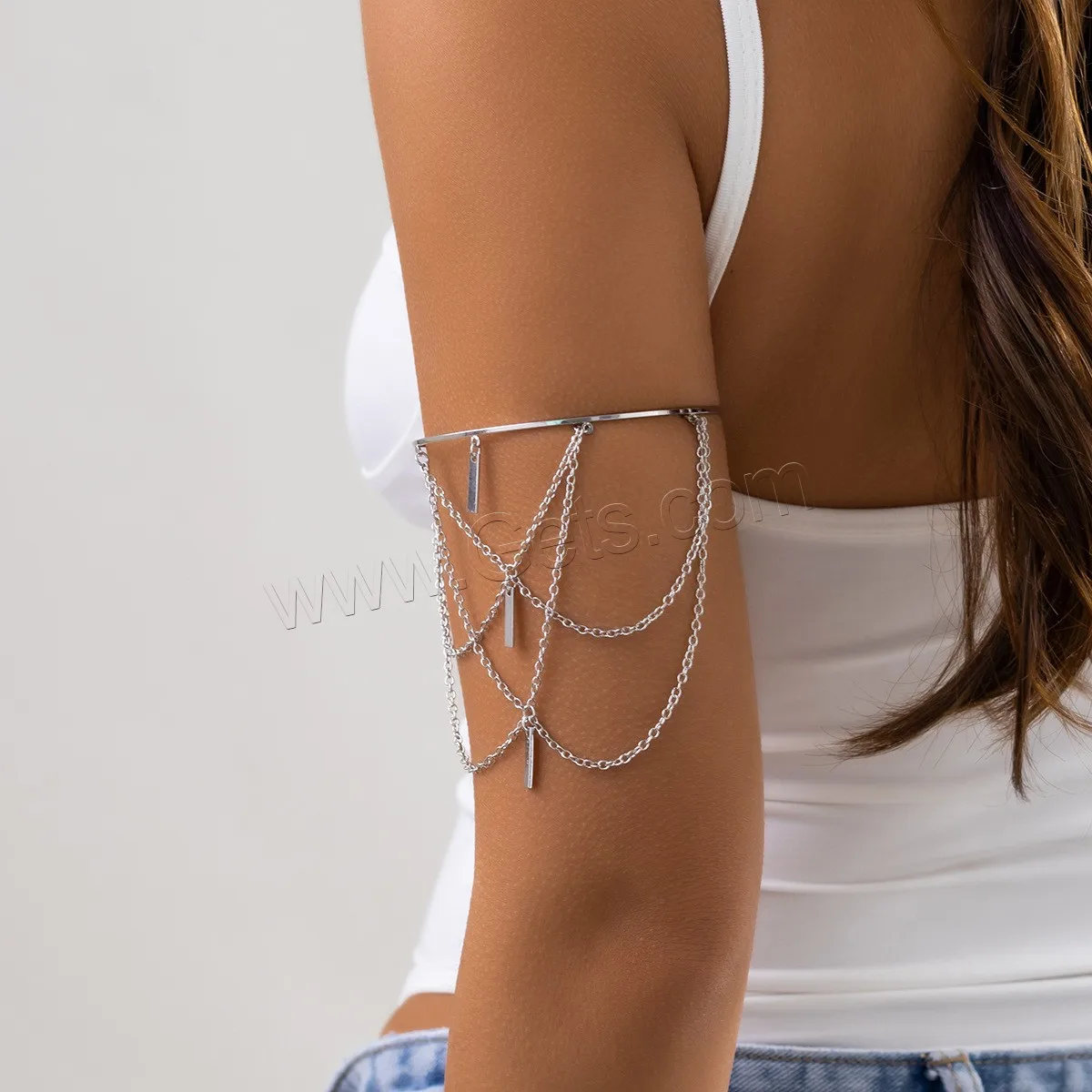 Iron Arm Chain Arm Bangle Zinc Alloy Fashion Jewelry Body Chain for Woman 1672636