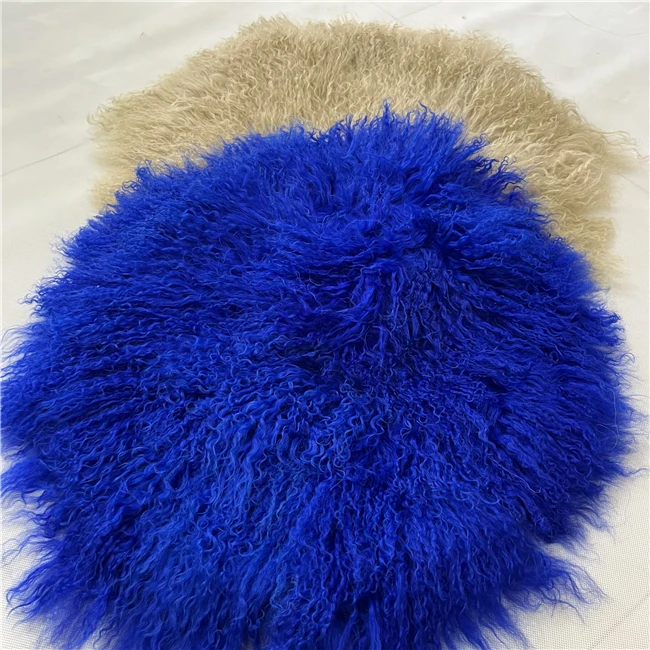 Curly Kalgan Lamb Fur Plate throw