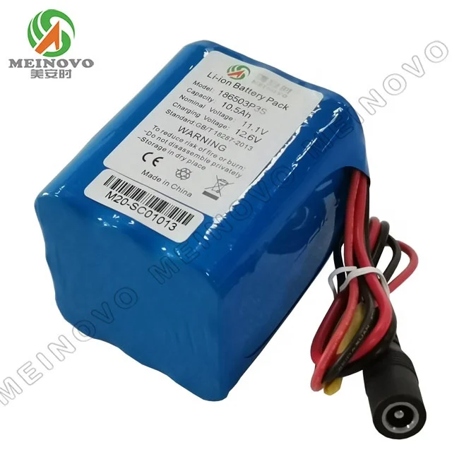 3S3P 11.1V 10.5Ah 12 volt lithium battery pack