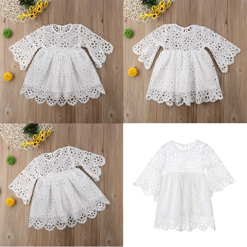 Лидер продаж 2021 одежда для дочери модное ажурное платье с