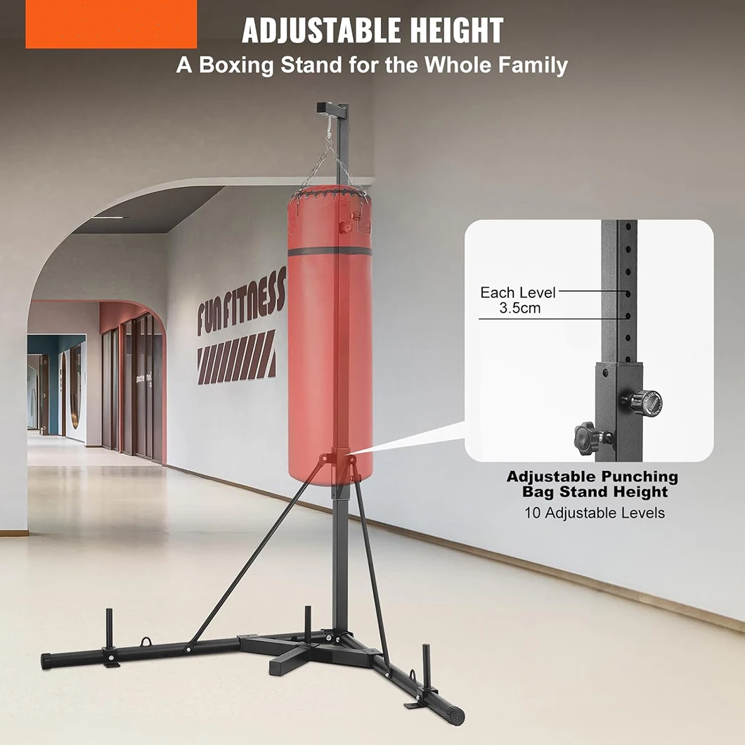 Height Adjustable Punching Bag Stand,Boxing Steel Sandbag Rack Freestanding Heavy Bag Stand without Boxing Bag