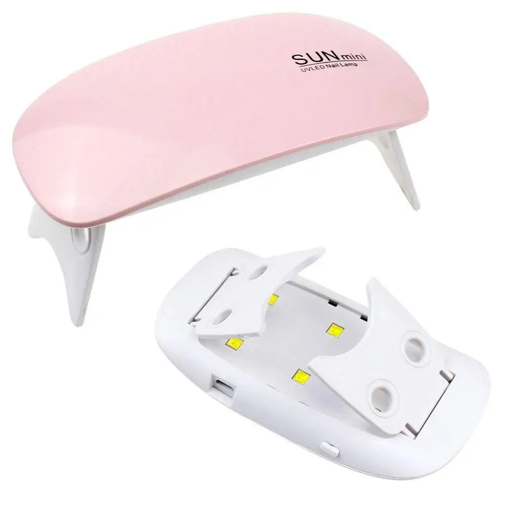 
Dropshipping Mini USB Nail Lamp, 6W Portable UV LED Nail Light Curing Nail Dryer with 45s/60s Timer Setting for Manicure 