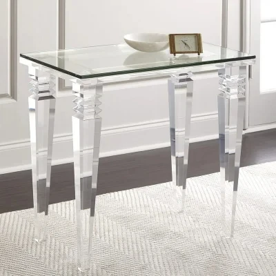 Rectangle Acrylic dinning table set dining room furniture for event party marriage