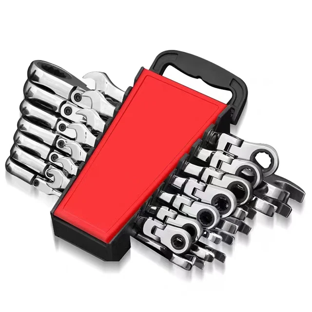 Набор гаечных ключей с трещоткой, комбинированный гаечный ключ с гибкой головкой для ремонта автомобиля