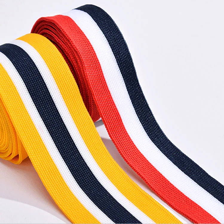 Knitted Webbings Tapes Sport Pants Trousers Side Lace Ribbons Sewing Band Trimmings DIY Accessories