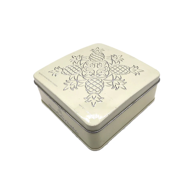 Cookie metal tin box packaging for gift packing factory supplier custom logo