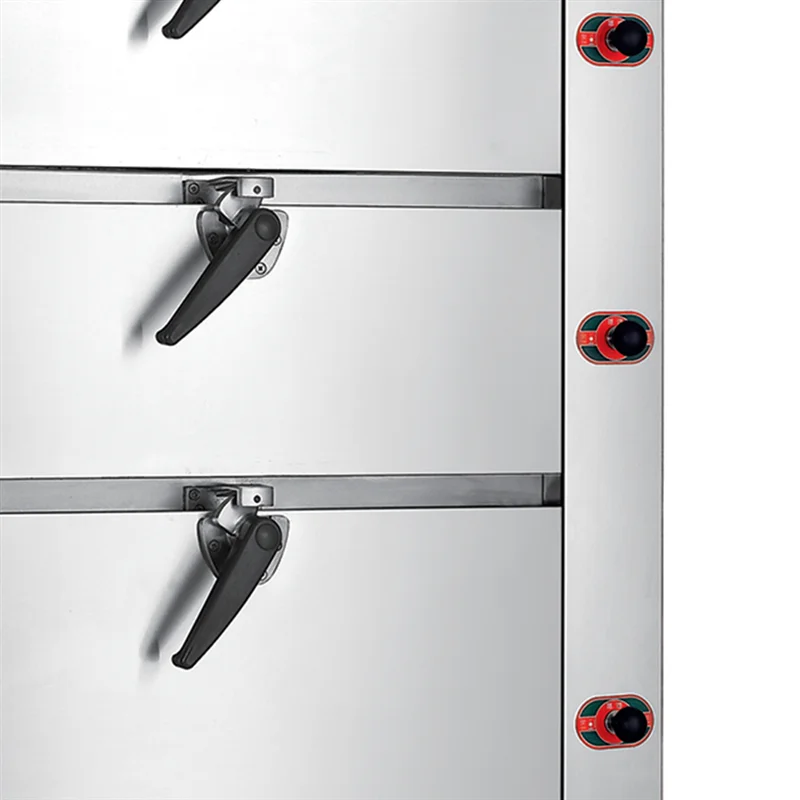 Commercial Seafood Steamed Cabinet 3 Deck Induction Seafood Steamer for Steaming Rice Fish Vegetable Restaurant Hotel