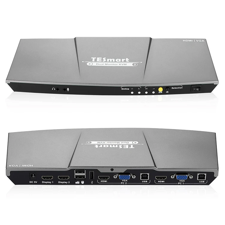 Hot Selling 4x2 Dual Monitor KVM seamless Switching 4k