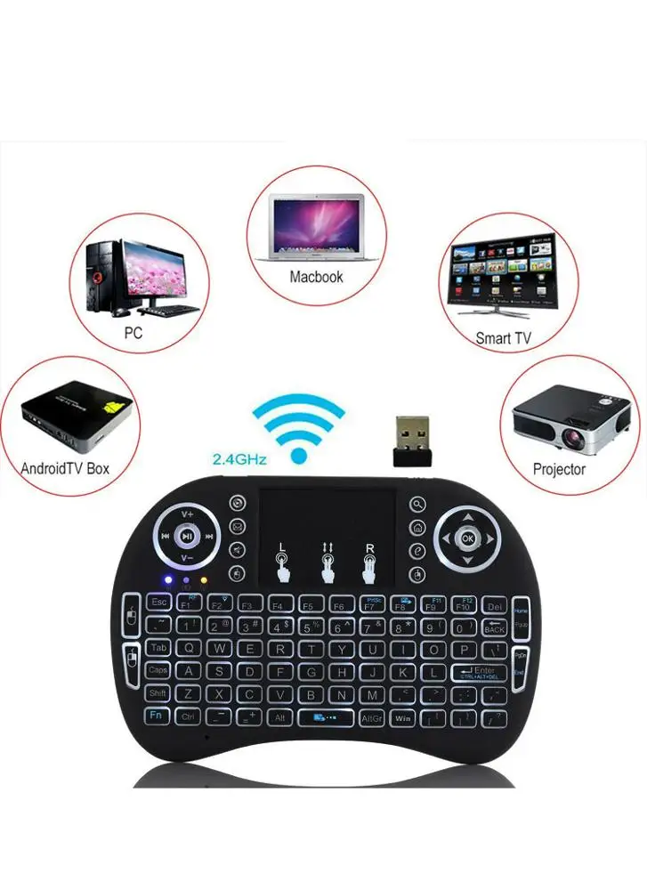 
Keyboards Mini Wireless Android TV Box Remote Control Air Mouse Mini keyboard Fly Air Mouse with USB for Tablet PC Smart TV 