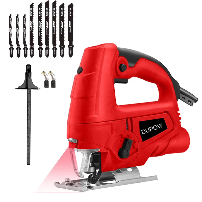 Quickly Change  Woodworking Machine Tool-Free Blade Release Jig Saw Tool Electric Corded 650W Brushless Jig Saw with Laser