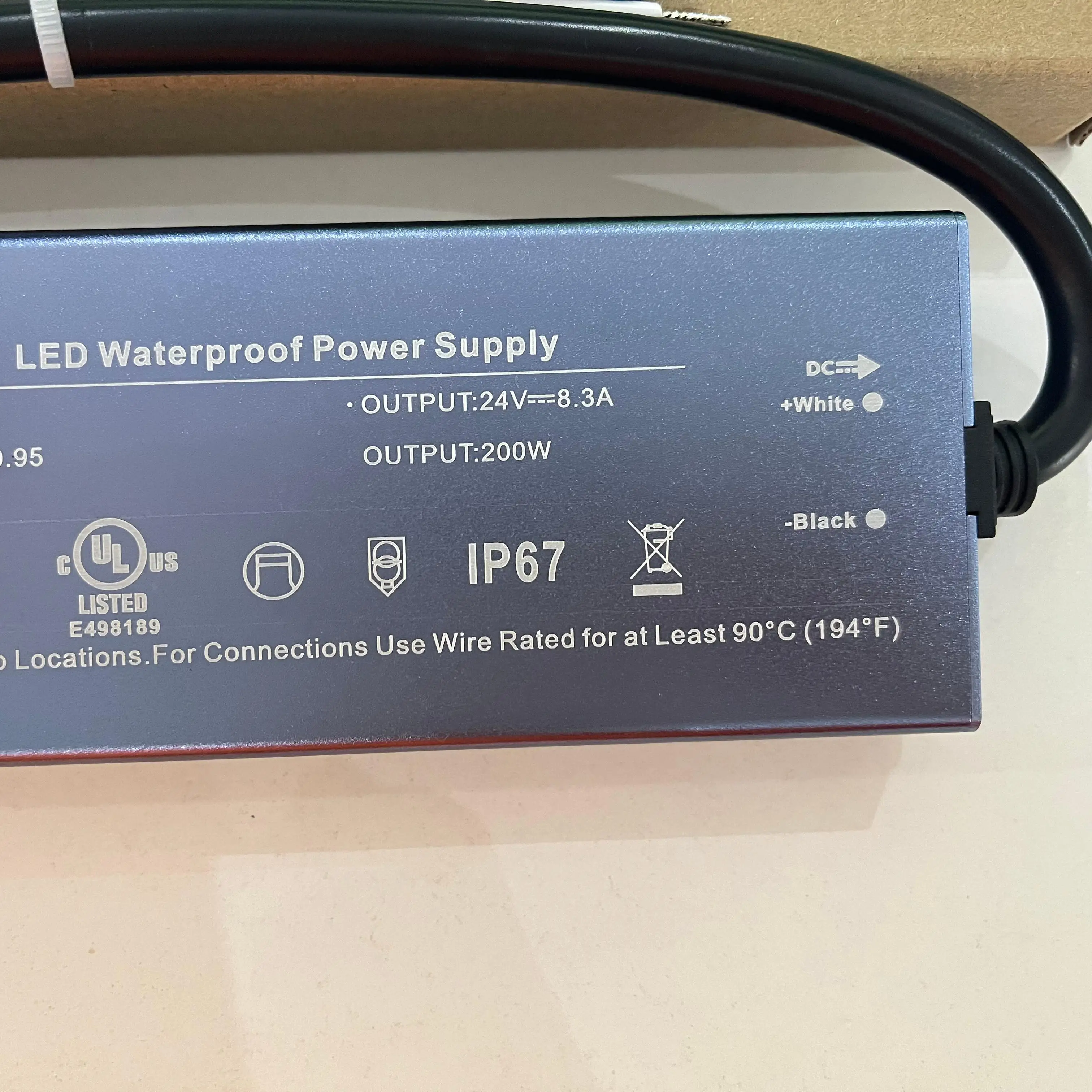 Factory Manufacture High Quality IP67 Waterproof LED Driver 110V-277V Ac To Dc Output 12v 24v 48v Waterproof Power Supply