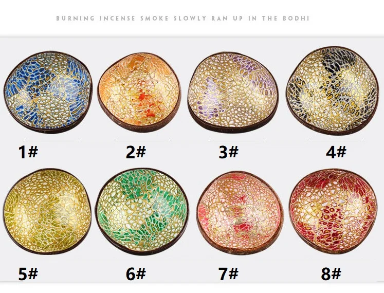 craft bowl coco shell inlaid with mother of pearl bowl handmade vietnamese lacquer coconut shell bowls