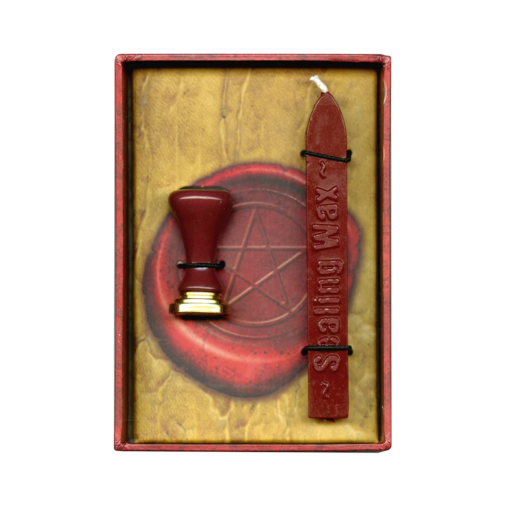 Italian Elegant Design Calligraphy Accessories 17 Mm Diameter Celtic Seal With Natural Wax Stick For Gifts