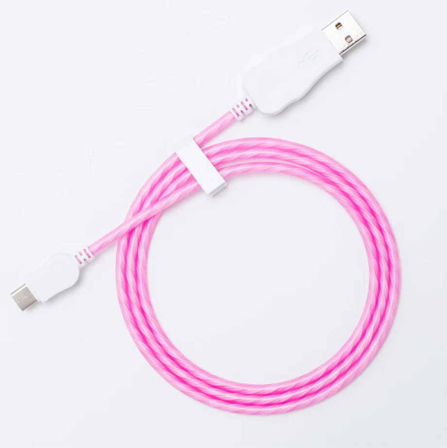 Новинка 2020, заводской светодиодный светящийся кабель Micro/Type-c/8pin с микро-разъемом, зарядный светящийся Usb-кабель с потоком света, зарядный Usb-кабель с люминесцентной подсветкой