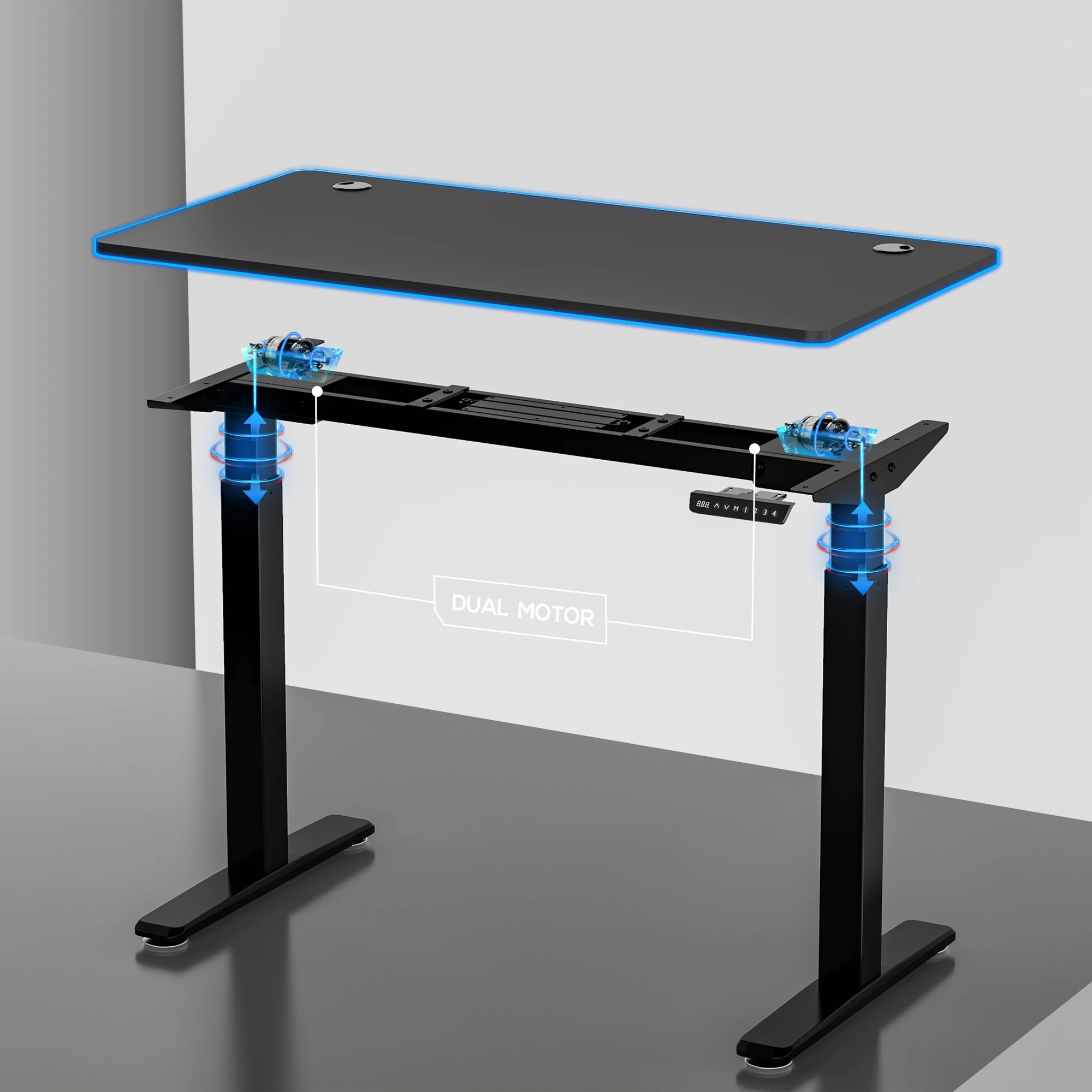 Home office Modern Electric Multi-function Wooden Furniture Height Adjustable Office Table