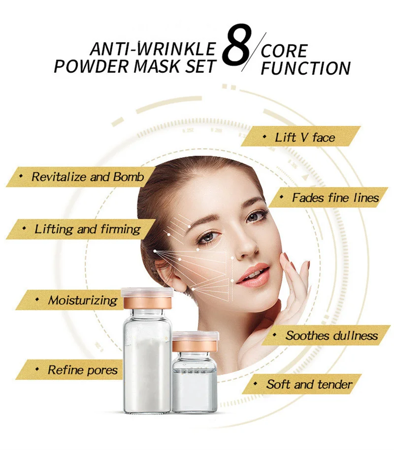 ZS Korean Face Lifting Firming Enzyme Mask Age-Defying Enzyme Peeling Lyophilized Powder Tightening Face Sculpting Enzyme Mask