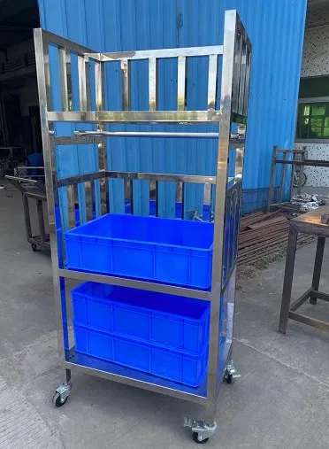 Folding Roll Cage Trolley For Warehouse or Factory