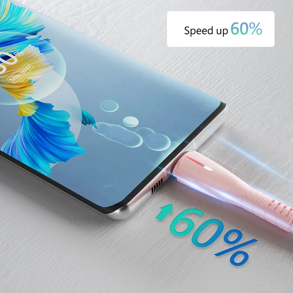 Заводская горячая Распродажа 3A Micro USB C кабель нейлоновый плетеный для быстрой зарядки Тип зарядный шнур сотового